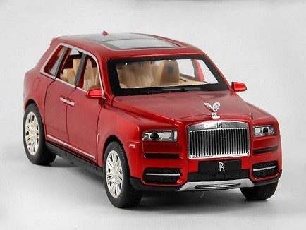 

Коллекционная металлическая машинка Джип Роллс Ройс Rolls Royce Cullian с инерцией AutoExpert 1:24 Красный