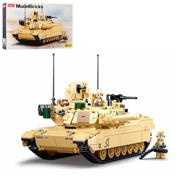 

Конструктор Военный Танк Абрамс 781 деталь SLUBAN “Model Bricks”