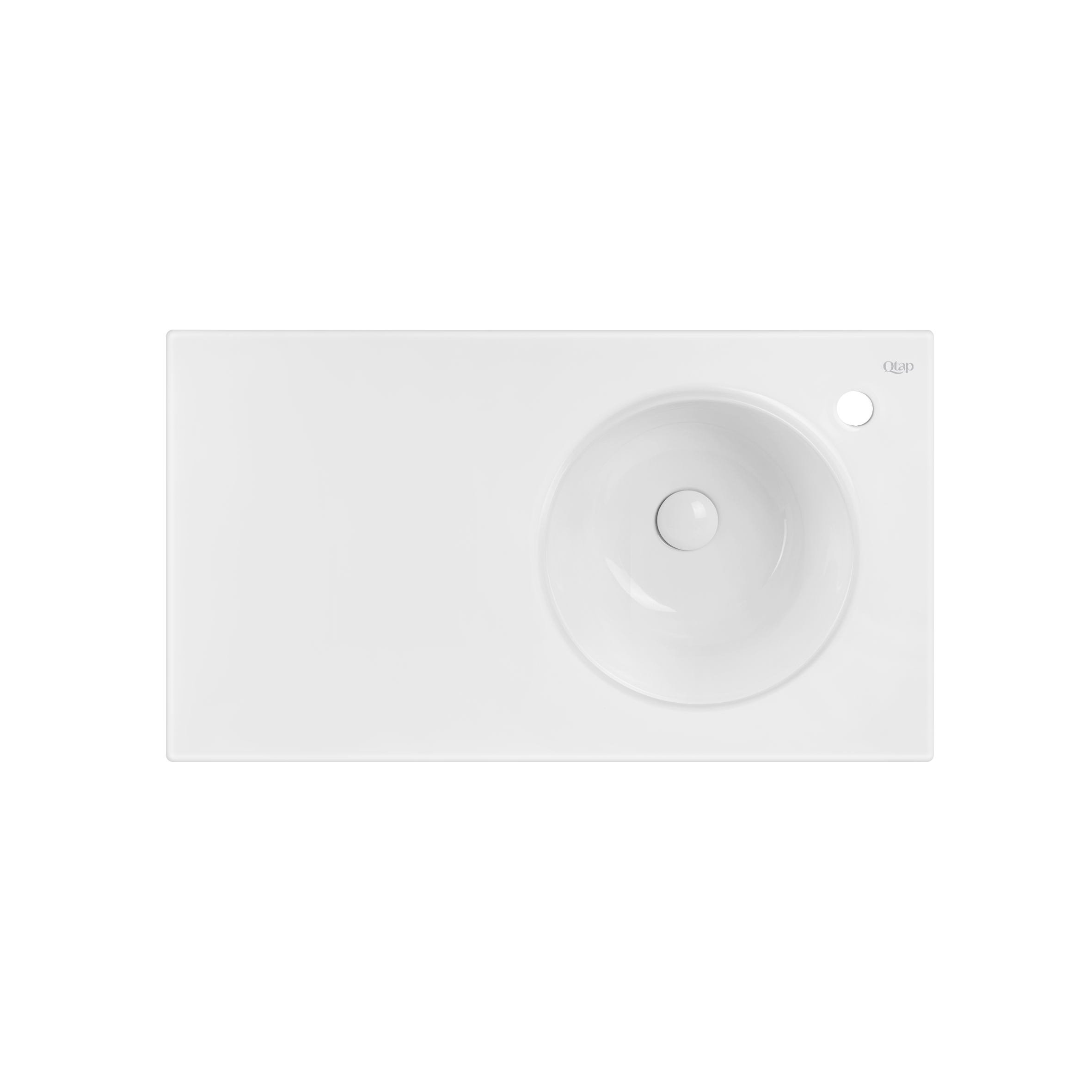 

Раковина Qtap Virgo 800х460х300 White с донным клапаном QT1811FL8130ARRW