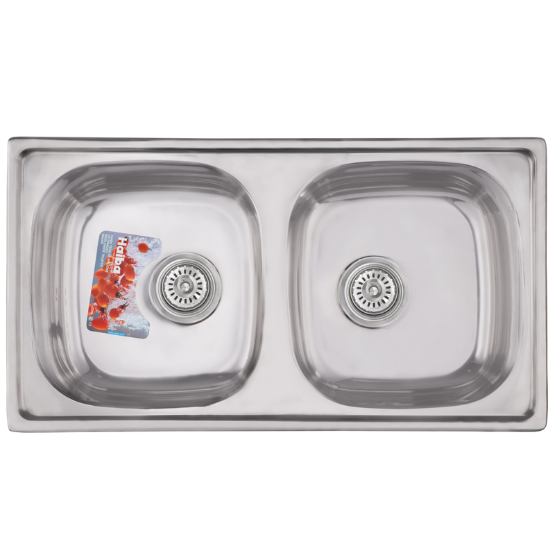 

Мойка кухонная HAIBA 78x43 DOUBLE (polish) (HB0568)