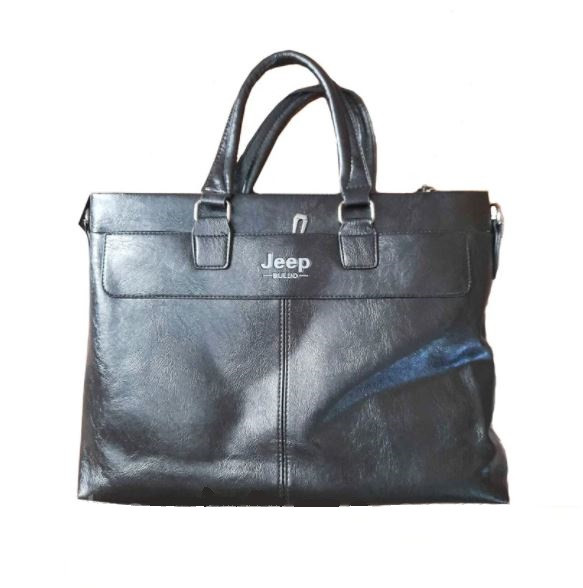 

Сумка школьная для старшеклассников портфель-сумка Jeep ЧЕРНАЯ