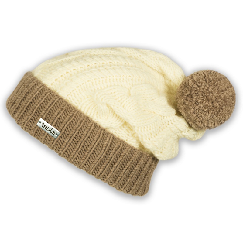 

Шапка Tepla Geneva Cream/Coffee (1012-160902-003)
