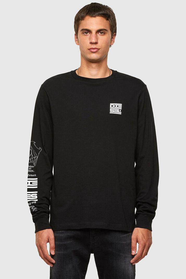 

Лонгслив Diesel Black L черный