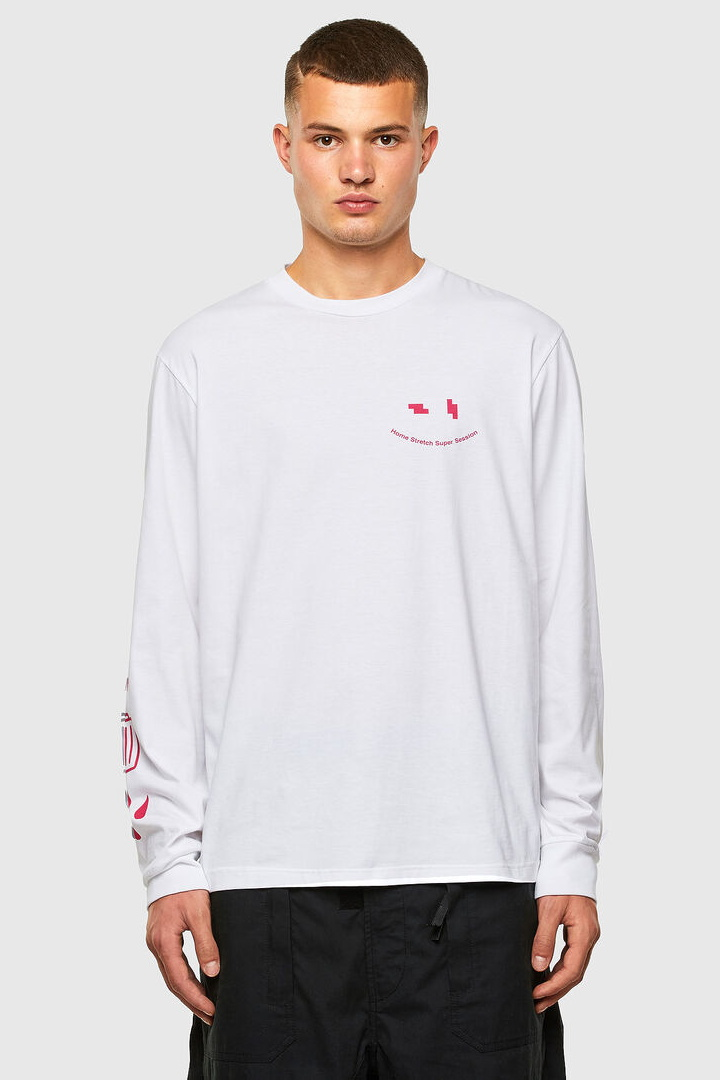 

Лонгслив Diesel White  белый, Лонгслив Diesel White L белый