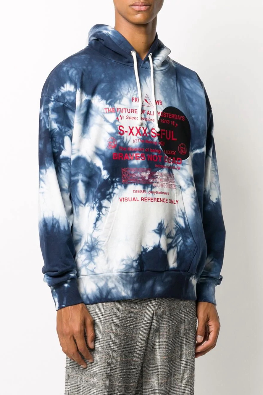 

Худи Diesel Blue  синий, Худи Diesel Blue L синий