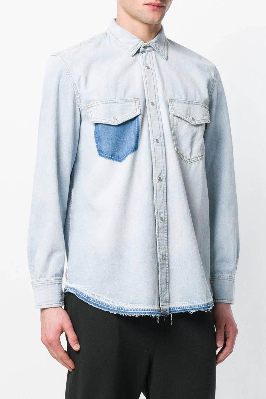

Рубашка Diesel Blue  синий, Рубашка Diesel Blue M синий