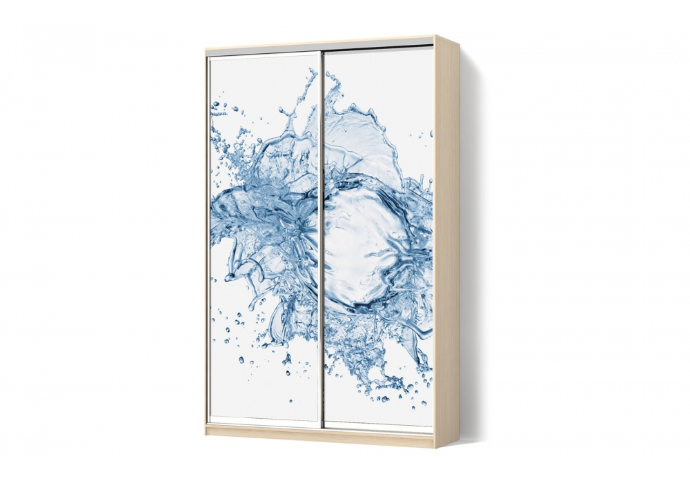 

Шкаф-купе Luxe 2 двери ФМП/ФМП рисунок Ab072 CLS - I 100 x 200 x 45 см