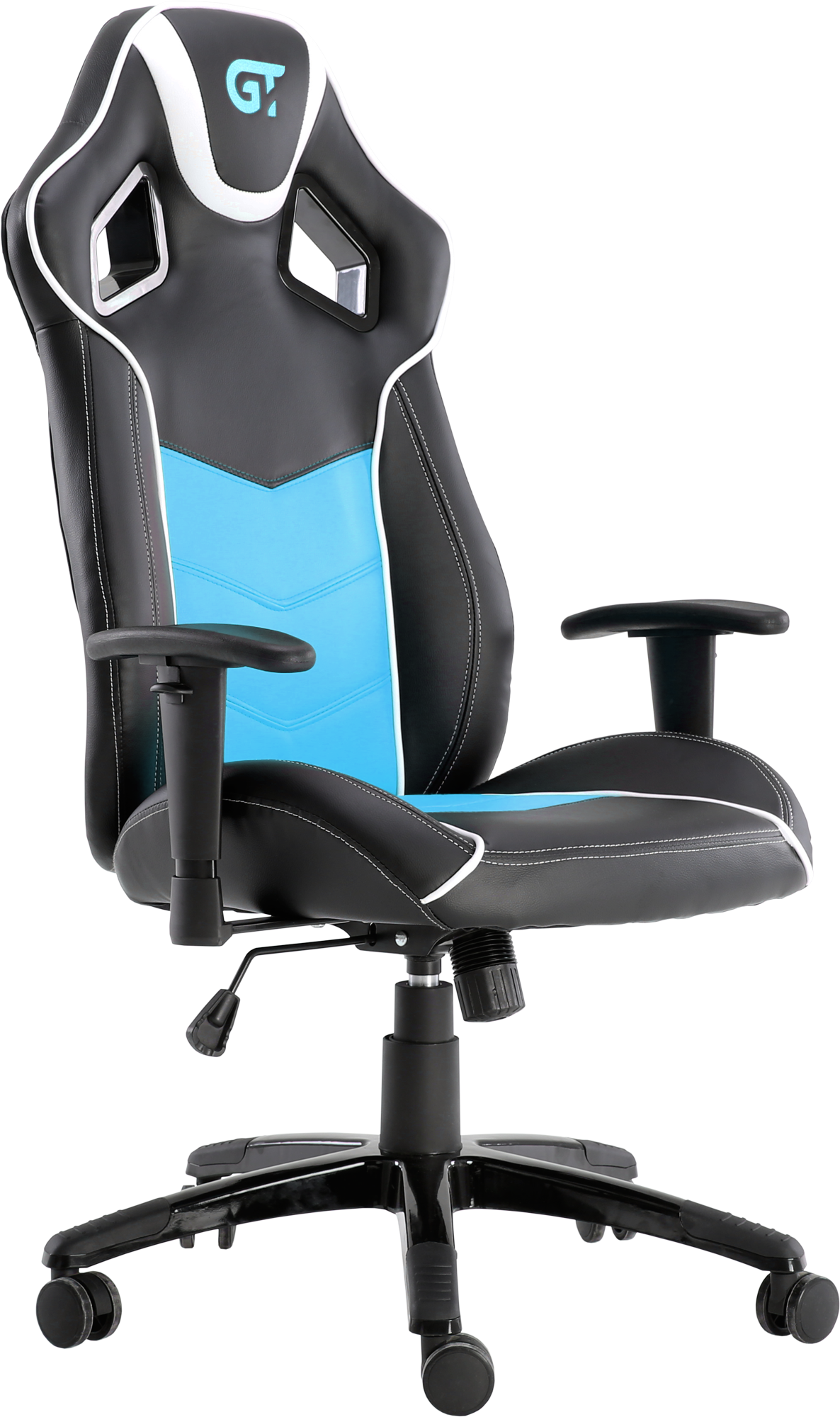 

Геймерское кресло GT Racer X-2560 Black/White/Light Blue