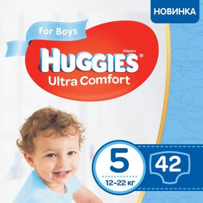 

Подгузник Huggies Ultra Comfort 5 Jumbo для мальчиков (12-22 кг) 42 шт (5029053565408). 48582