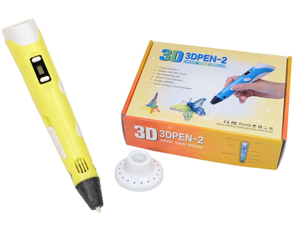 

3D ручка для рисования желтая FO. 49290