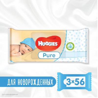 

Влажные салфетки Huggies Ultra Comfort Pure 56 х 3 шт (5029053550091). 47950