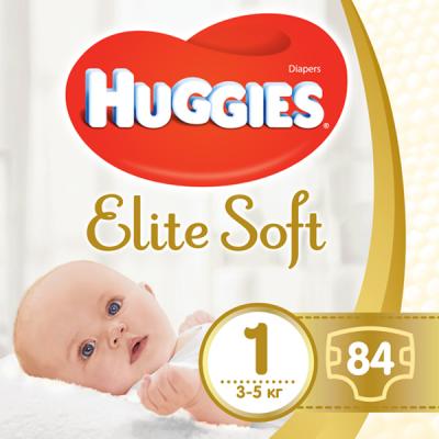 

Подгузник Huggies Elite Soft 1 Mega 84 шт (5029053546940 _ 5029053547947). 47973