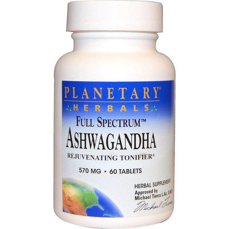

Ашваганда Planetary Herbals Full Spectrum Ashwagandha 570 мг натуральный адаптоген 60 таблеток