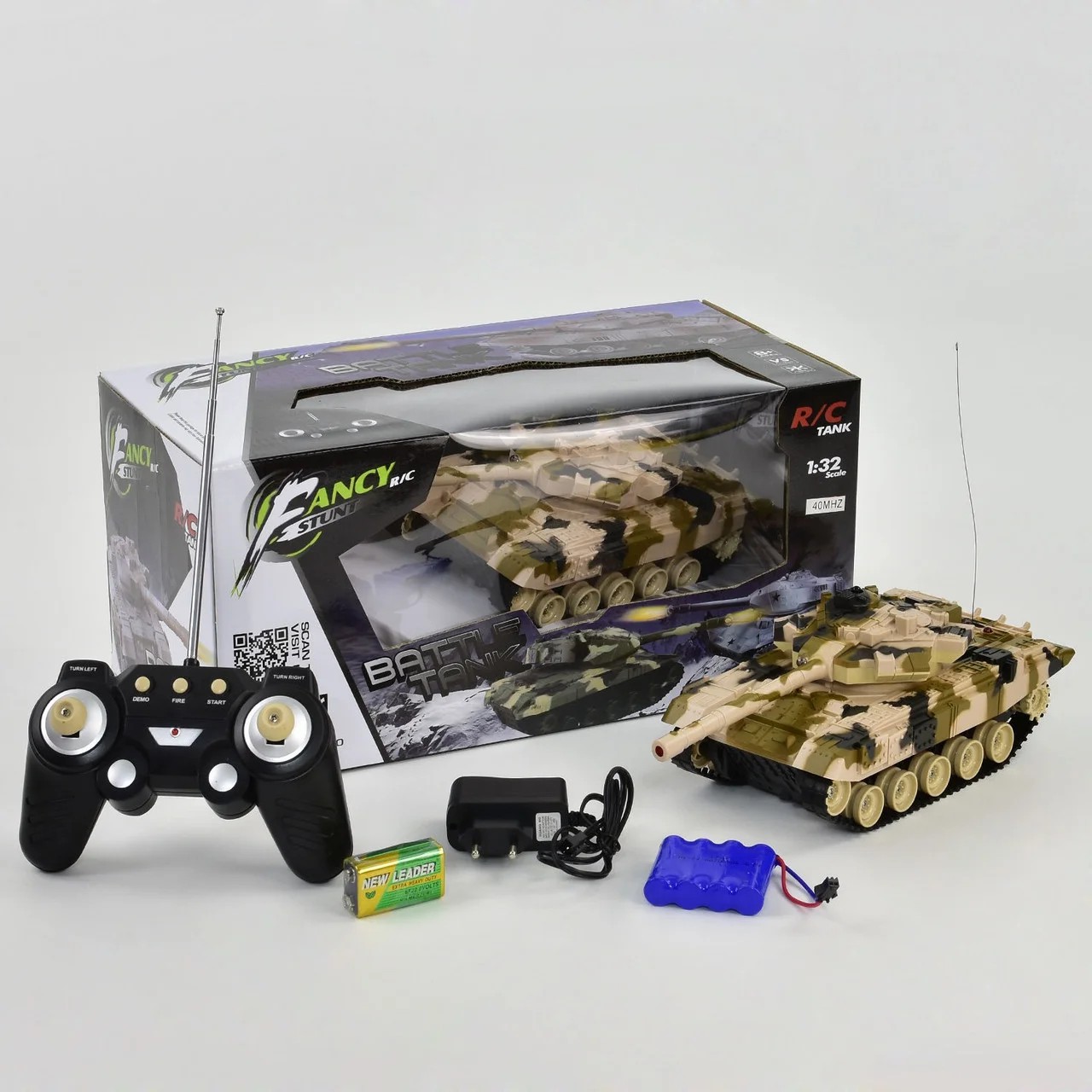 

Детский танк A-Toys НВ-ТК 06 на радиоуправлении Световые звуковые эффекты