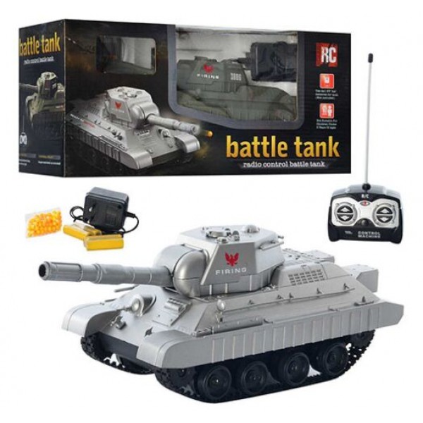 

Детский танк A-Toys 3886 A на радиоуправлении стреляет пульками Серый