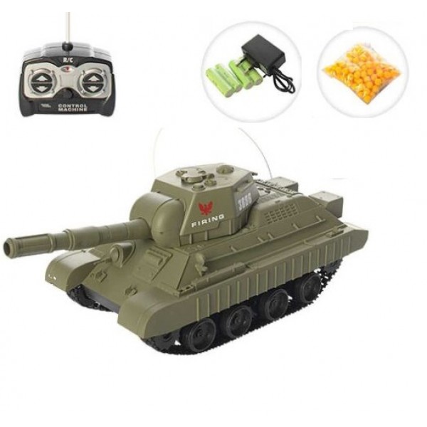 

Детский танк A-Toys 3886 A на радиоуправлении стреляет пульками Хаки
