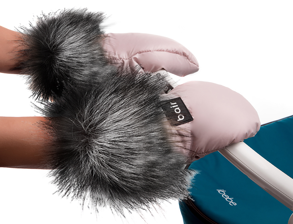 

Рукавицы для коляски Bair Northmuff розовый пудра. 34661