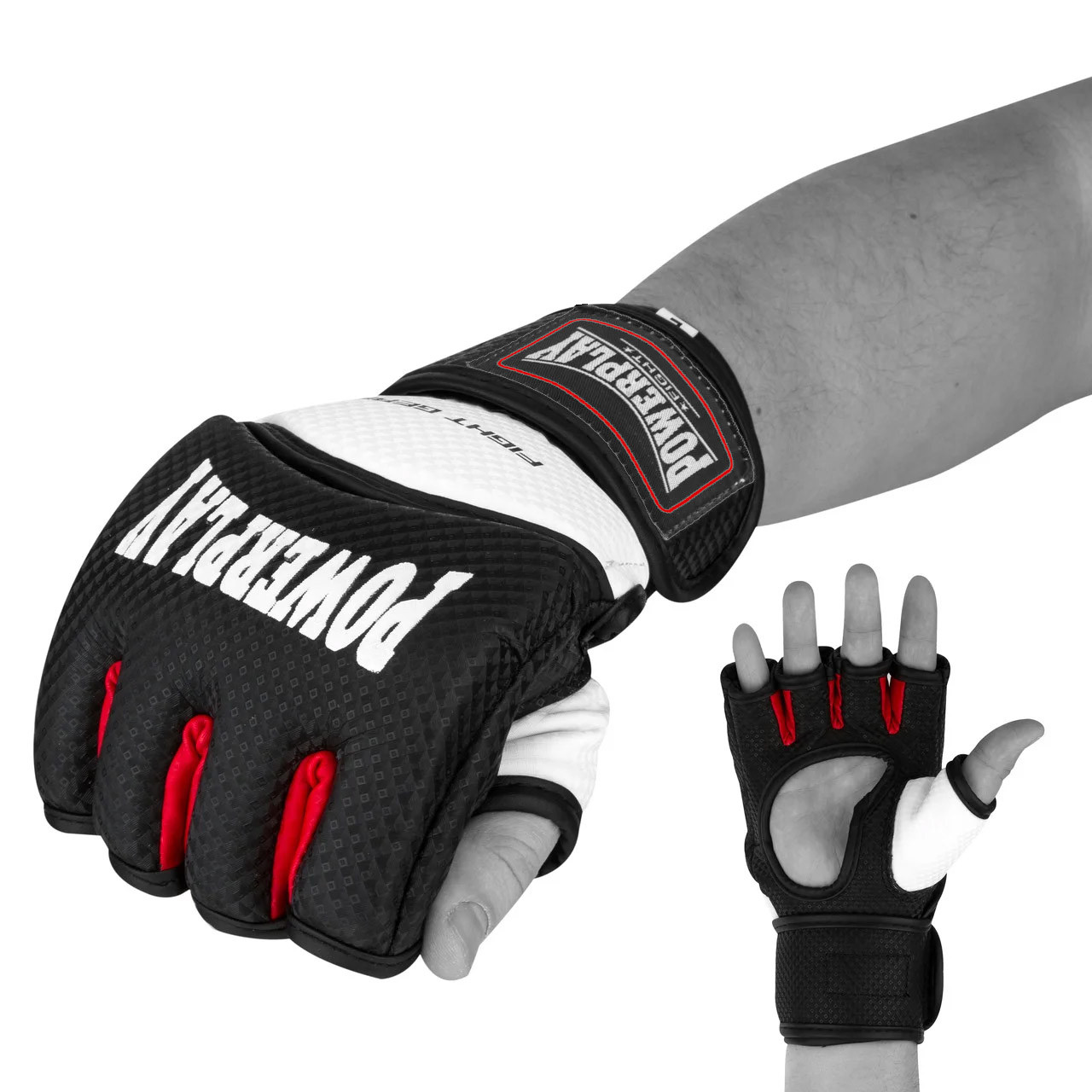 

Перчатки для MMA PowerPlay 3075 Black-White L