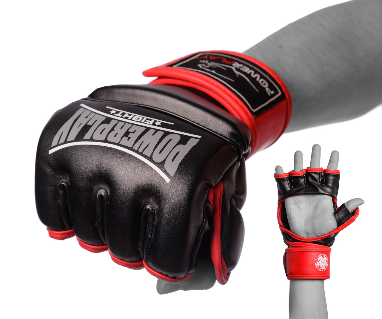 

Перчатки для MMA PowerPlay 3058 Black-Red S