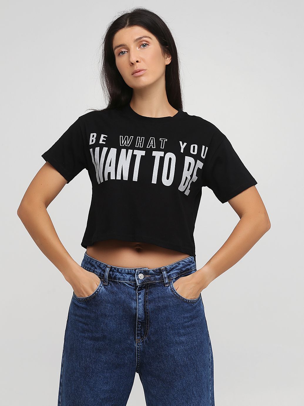 

Футболка C&A 2078275_be_what_you L Черная