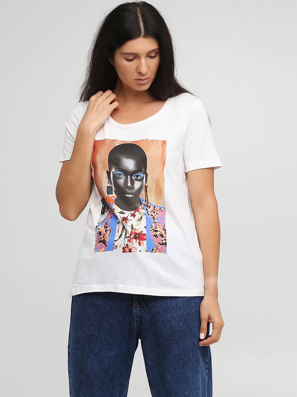 

Футболка C&A 2079443_серьга XS Белая