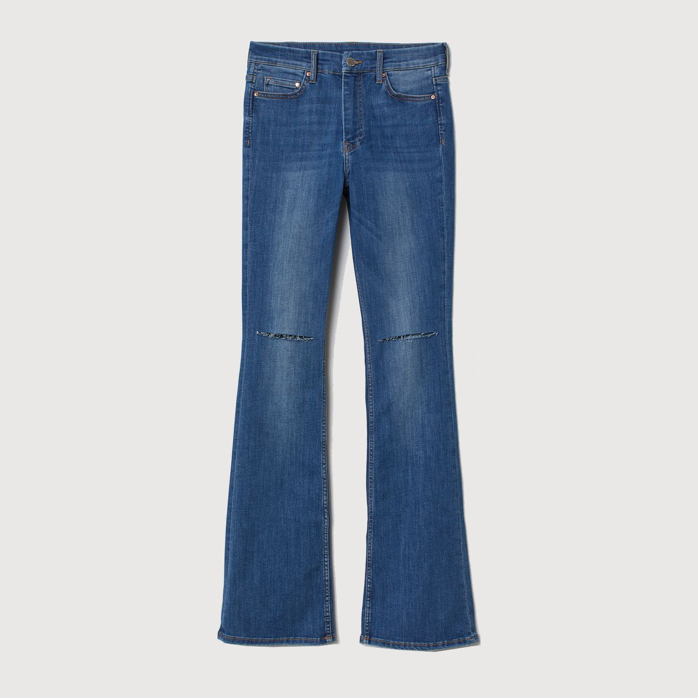 

Джинсы H&M 0665477_дырк 27/30 Синие