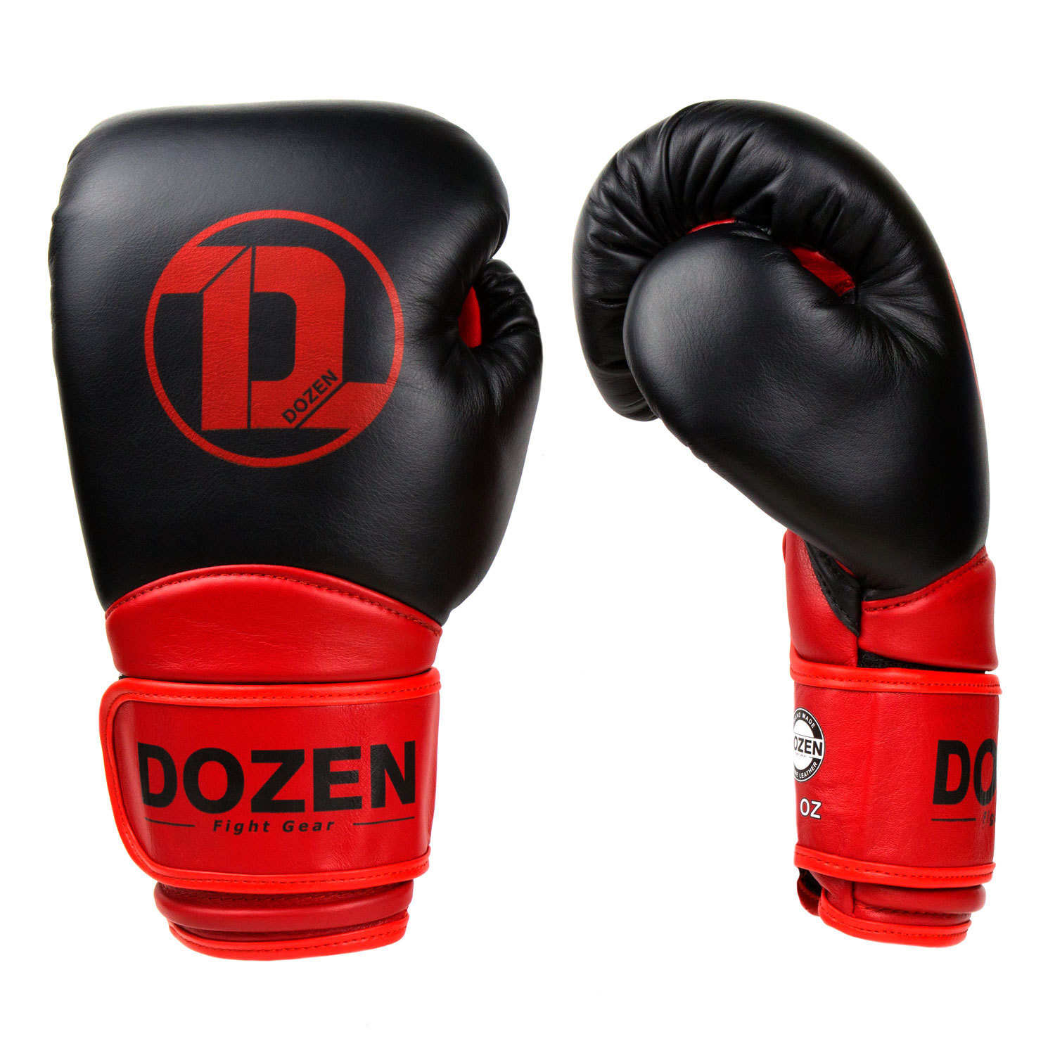 

Боксерские перчатки Dozen Dual Impact Training Boxing Gloves вес 14 унций Черно-красные DZN-BG201126