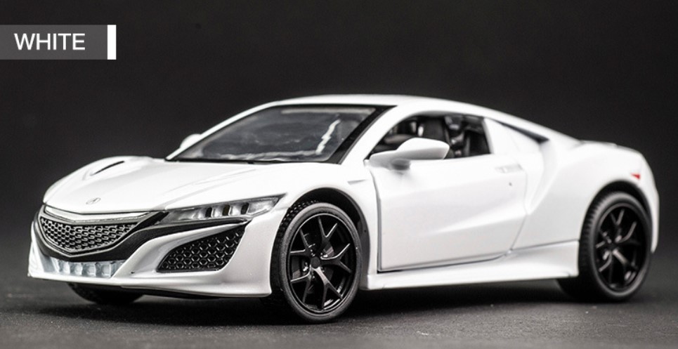 

Модель автомобиля Acura NSX 1:32 звук и свет белого цвета