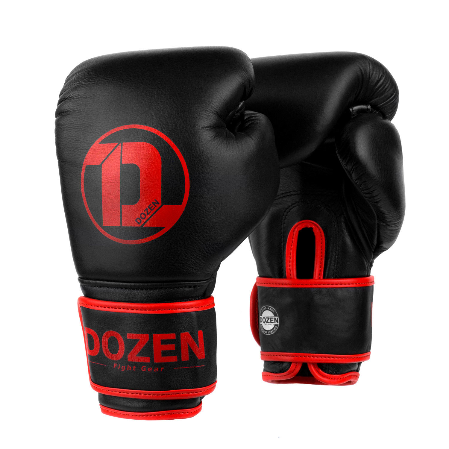 

Боксерские перчатки Dozen Monochrome Training Boxing Gloves вес 16 унций Черно-красные DZN-BG201025