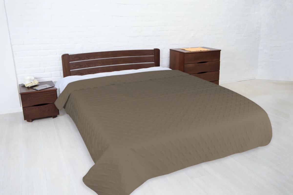 

Покрывало ТЕП "VINTAGE" 180*240 см 1шт наволочка 50*70 см 1шт Капучино/аравийская ночь стеганое