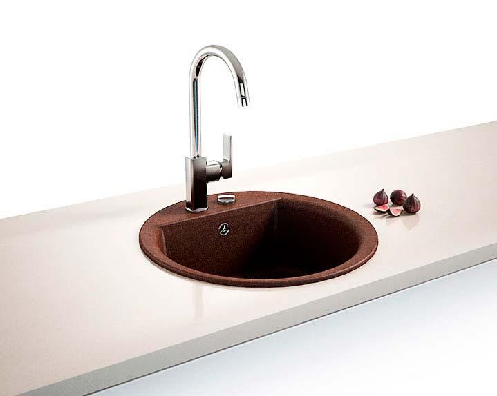 

Кухонная мойка VALENTINA Gr Paula коричневый