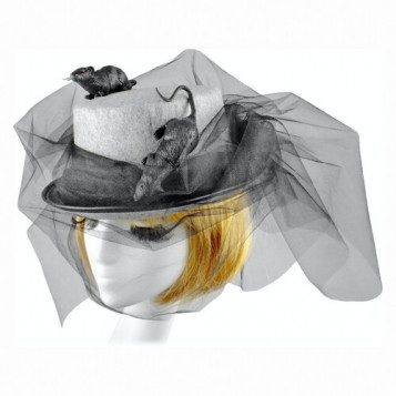 

Шляпа Леди Grey Halloween 18-1026GY-BLK