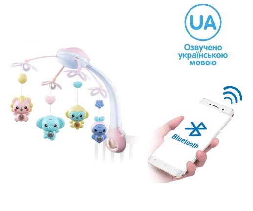 

Мобиль Карусель LIMO TOY HB 0007 ABCD светло-розовый (BAM005033)