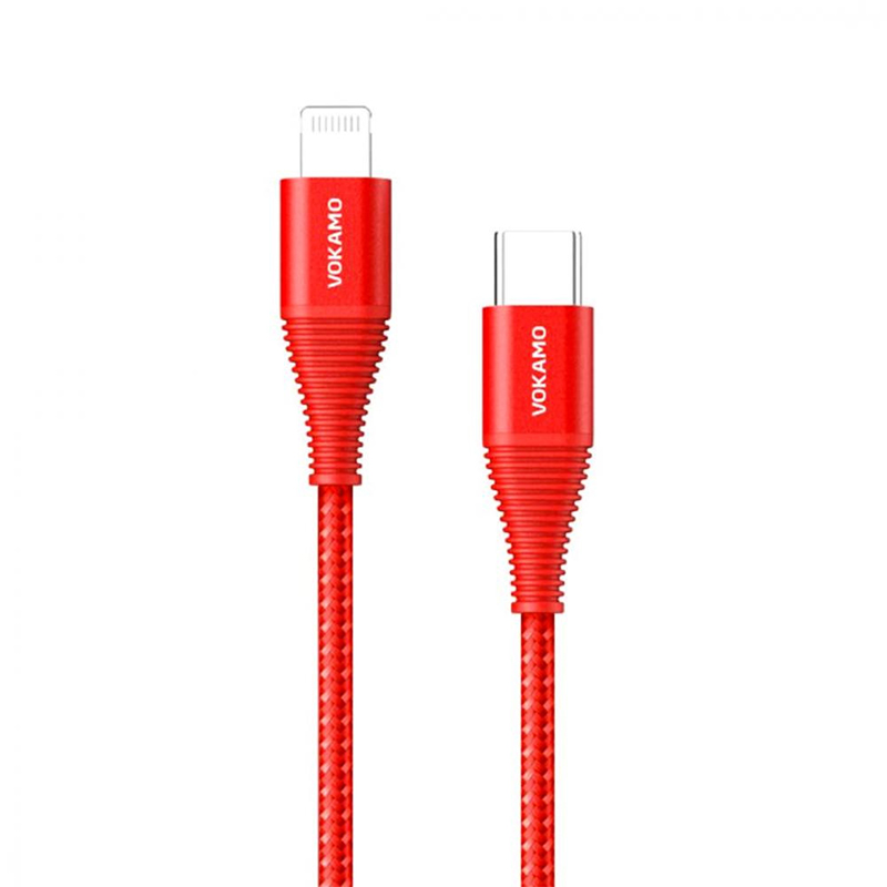 

Кабель Vokamo Luxlink Cable USB-C to Lightning Red 1.2 m