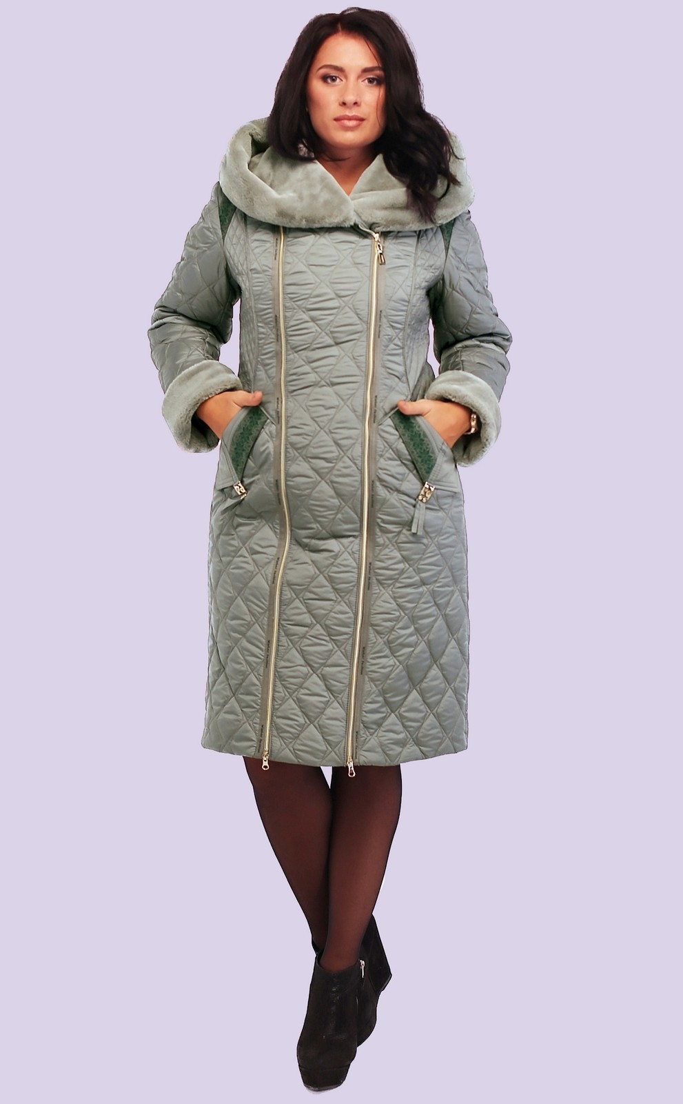 

Пальто Exclusive moda М-115 58 Олива