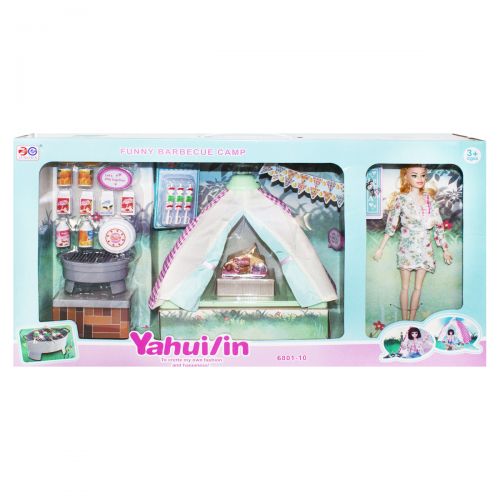 

Игровой набор с куклой и палаткой "Кемпинг" Zunchen. 37684