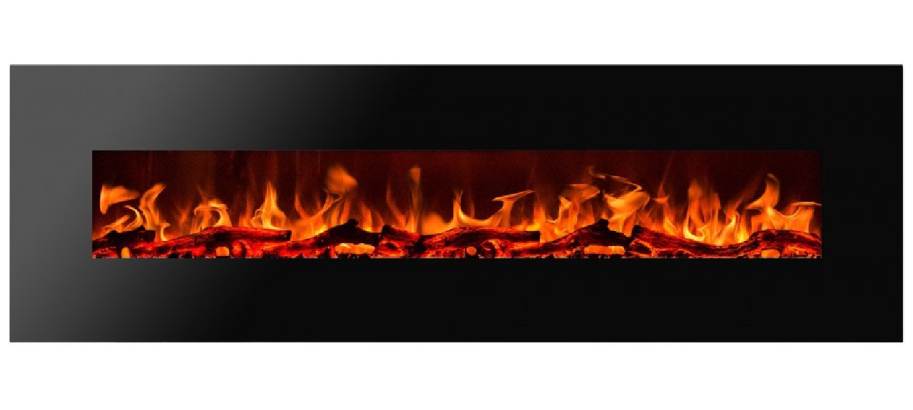 

Электрокамин Aflamo Albion 72" LED Black