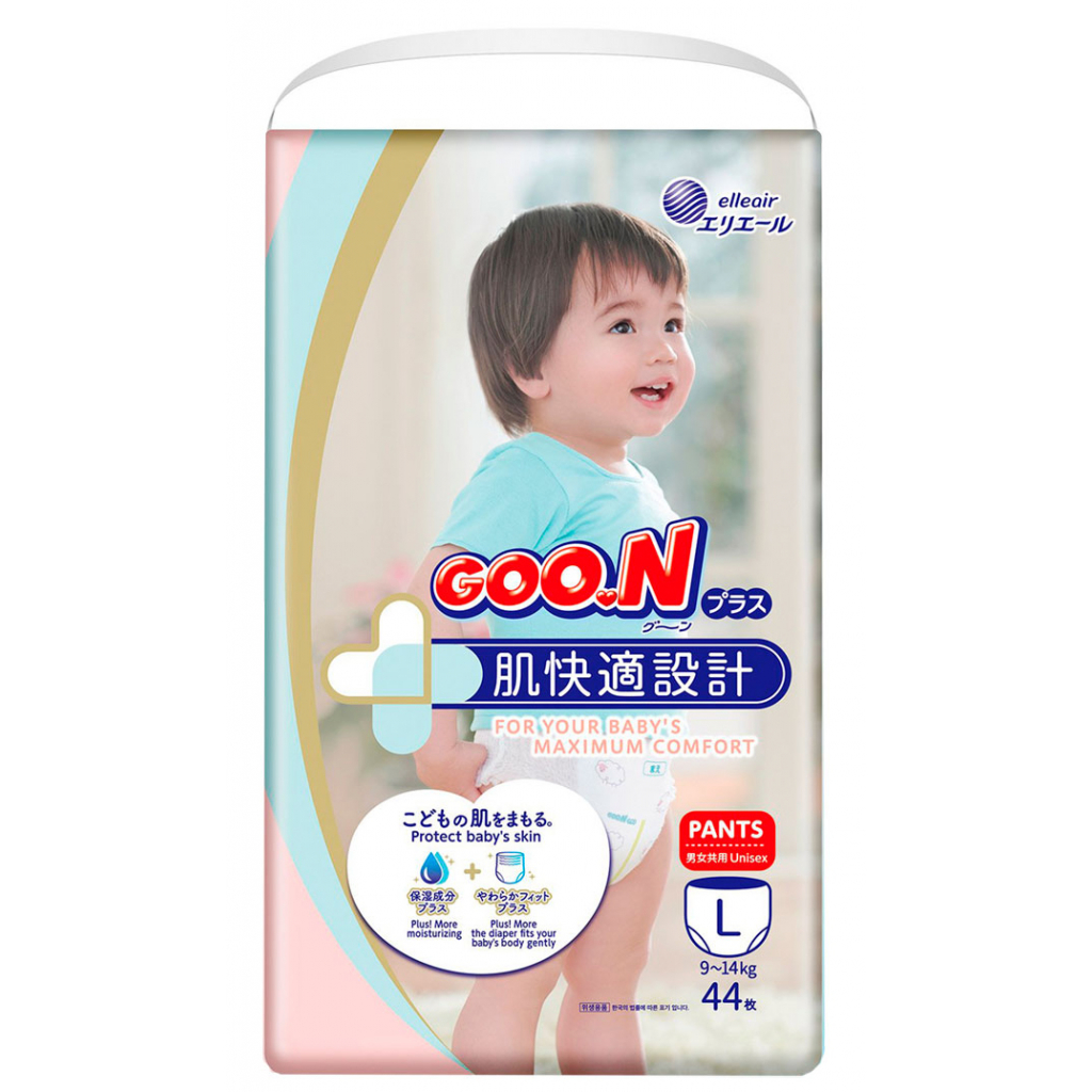 

Подгузник GOO.N Plus Трусики 9-14 кг L унисекс 44 шт (843340)