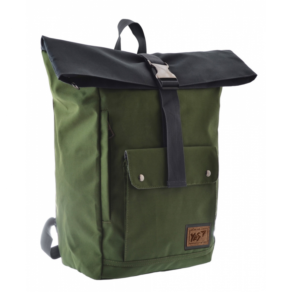

Рюкзак школьный Yes Roll-top T-57 Khaki (557265)