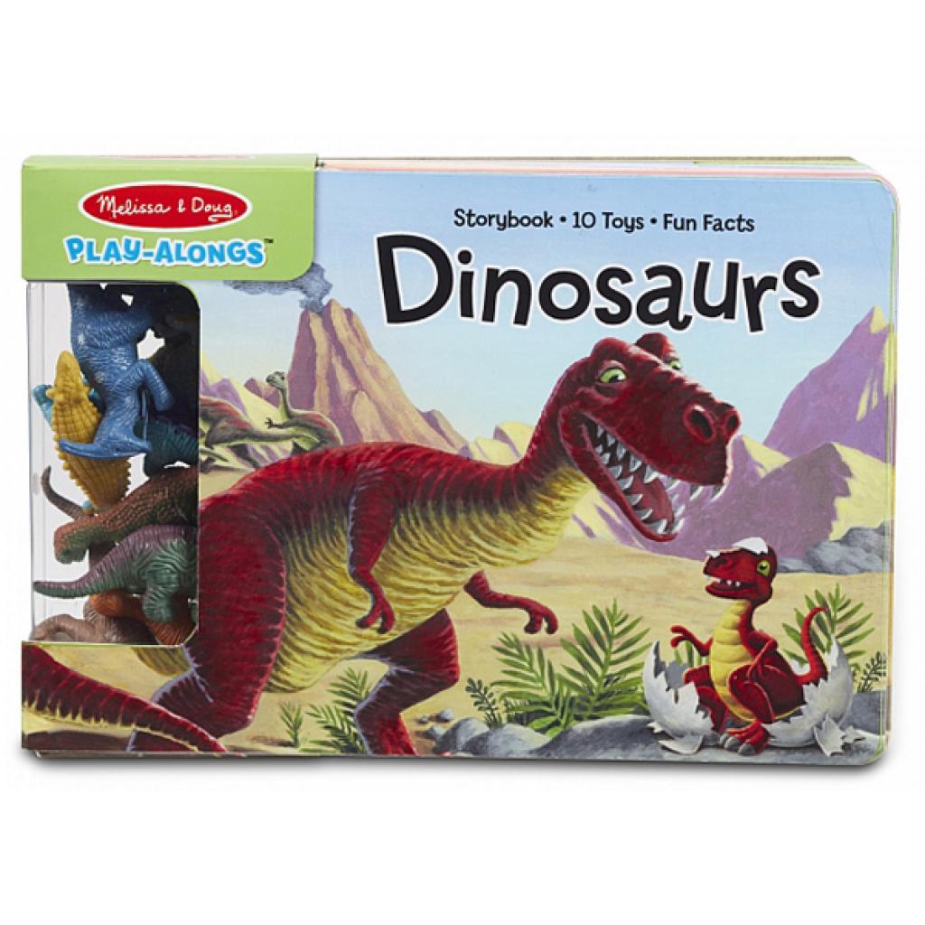 

Развивающая игрушка Melissa&Doug книга фигурками динозавров (MD31284)