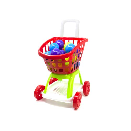 

Тележка "Супермаркет" с шариками (красная) Kinderway. 37785
