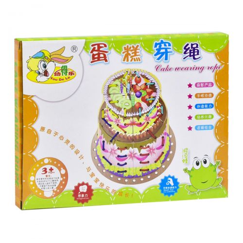 

Деревянная игра шнуровка "Торт" JIADIHONG. 39876
