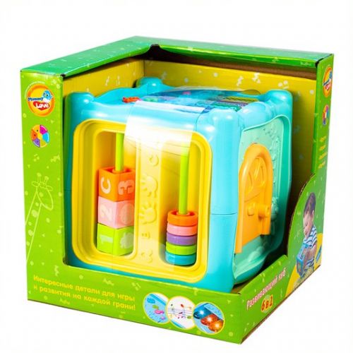 

Интерактивная игрушка "Развивающий куб" 6 в 1 Mommy Love. 38977