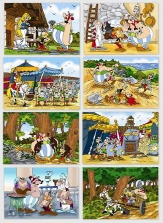 

Пазлы "Астерикс и Обеликс" (32 шт по 54 эл в наборе) Castorland. 39112