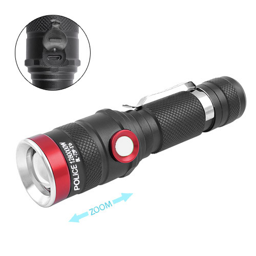 

Фонарь Police 739/736-T6, ЗУ microUSB, 1x18650, zoom, Box. 32290