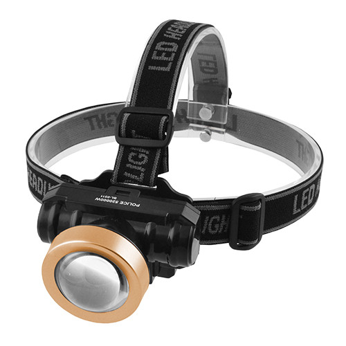 

Фонарь налобный Police 0511-COB, линза, ЗУ 220V, 1x18650, Box. 32535
