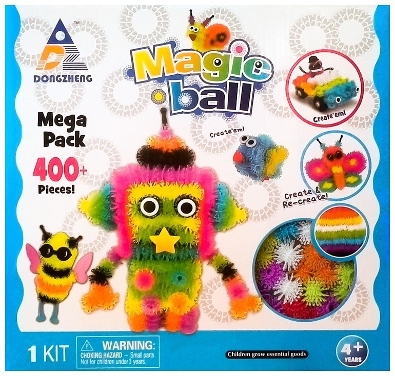 

Конструктор Липучка Magic Ball 400 шт