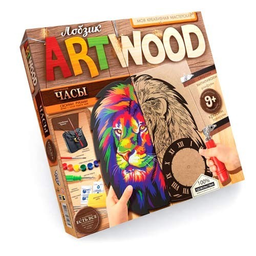 

Набор для творчества Danko Toys ARTWOOD Настенные Часы выпиливание лобзиком