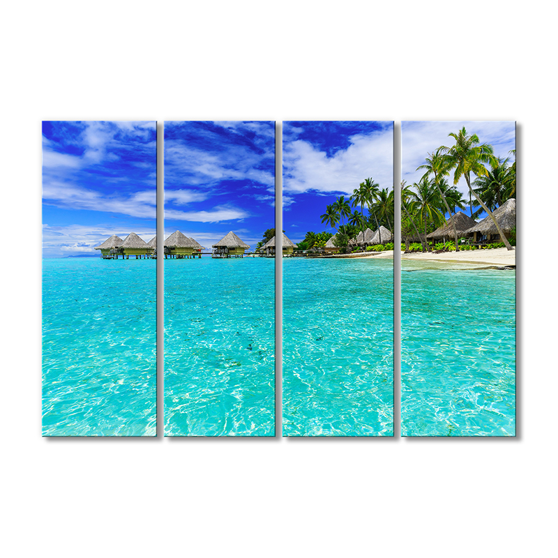 

Модульная картина Artel «Бунгало море» 4 модуля 60x90 см