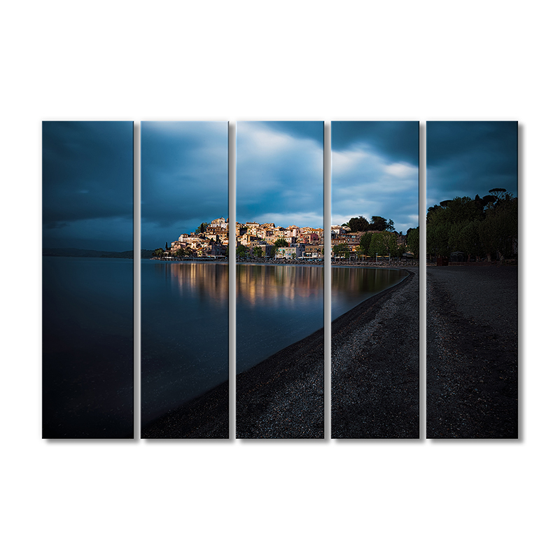 

Модульная картина Artel «Вечер. Берег город курорт» 5 модулей 80x120 см